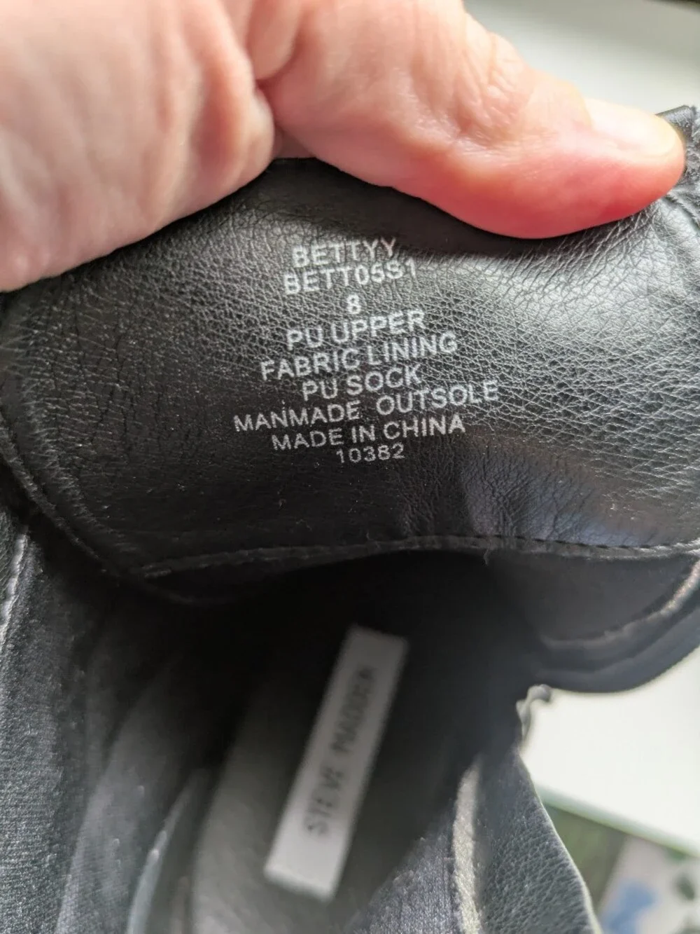 Steve Madden Bettyy Black Platform Combat Boots 8 Vegan Leather - Picture 8 of 12